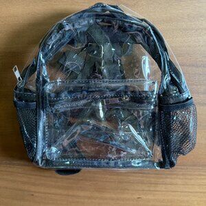 Clear concert backpack